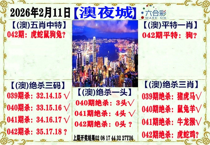 042期澳门夜城，澳彩世家: 默认版块