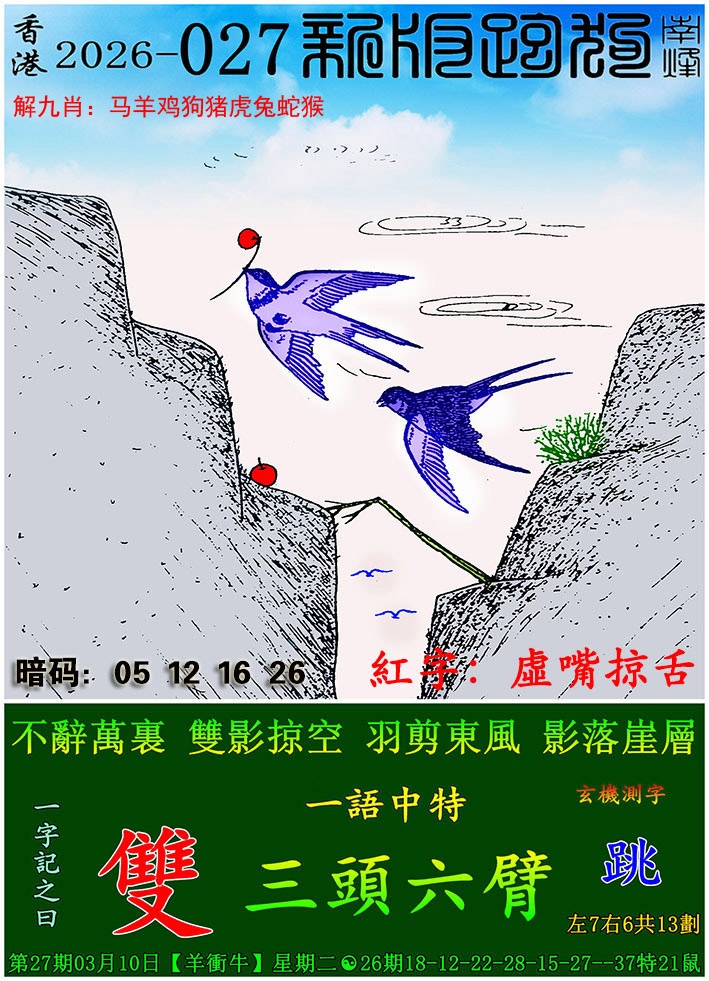 027期：新版跑狗图，跑狗图