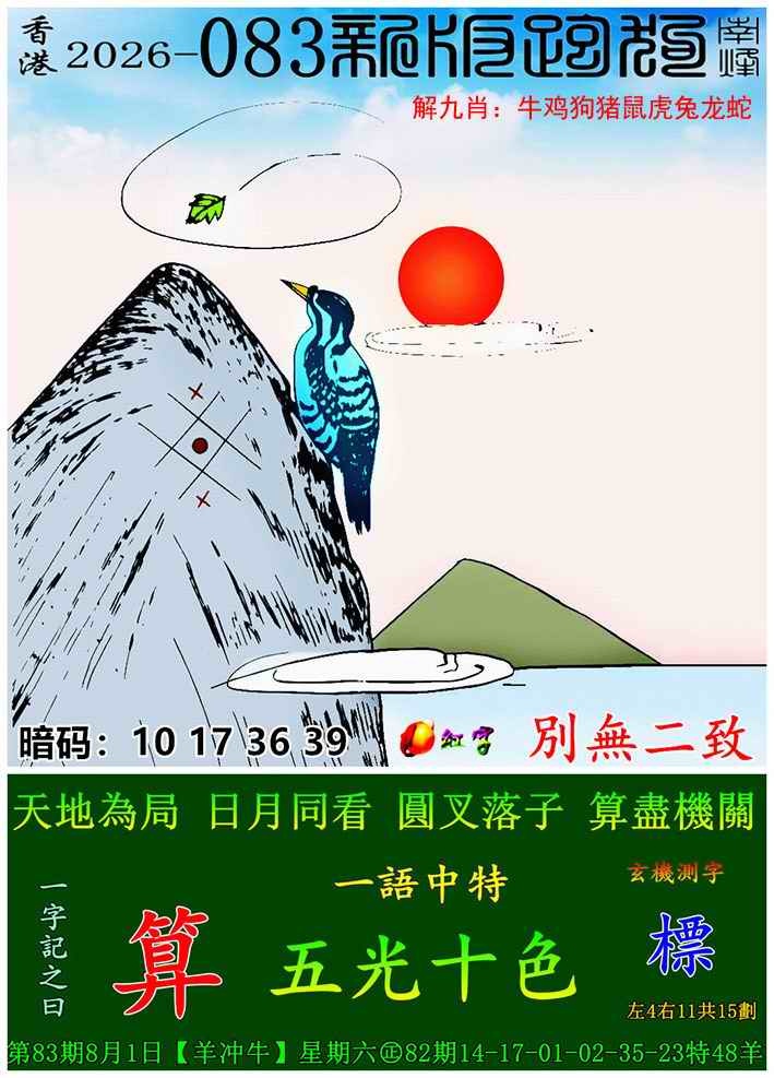 六合跑狗图：083期新版跑狗图